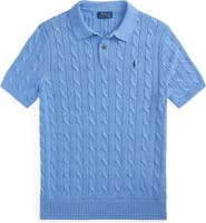 Polo Ralph Lauren Cable Short Sleeve Polo Sweater