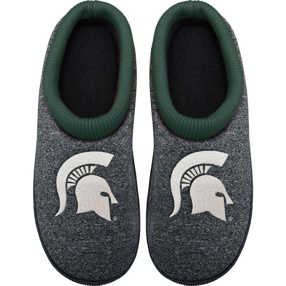 Men's FOCO Michigan State Spartans Team Cup Sole Slippers, Main, color, Green