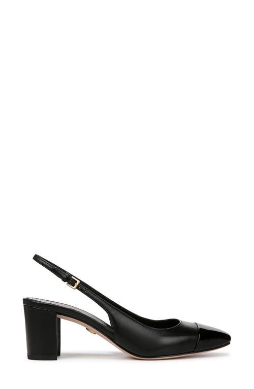 Shop Veronica Beard Cecile Cap Toe Slingback Pump In Black/black