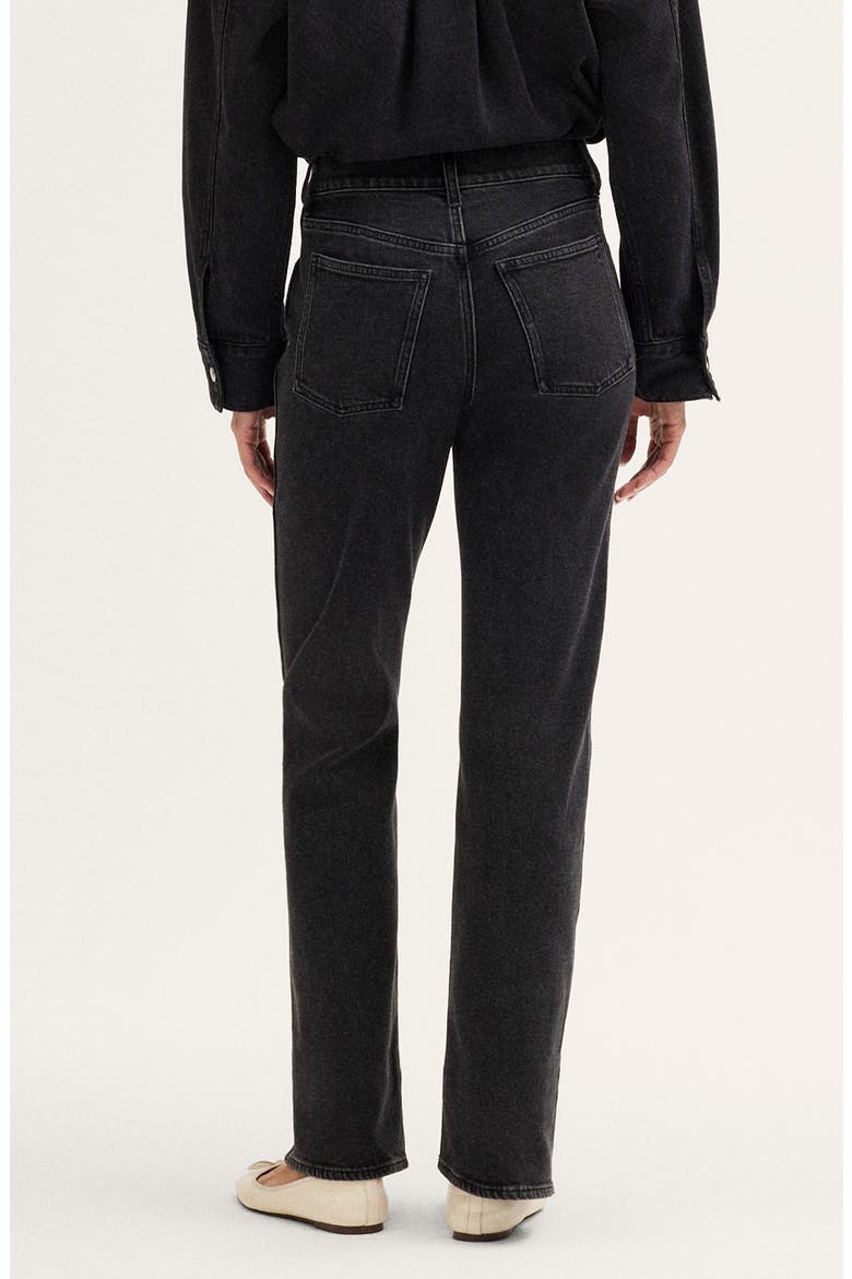 Relaxed Bootcut Jeans, Alternate, color, WASHED BLACK