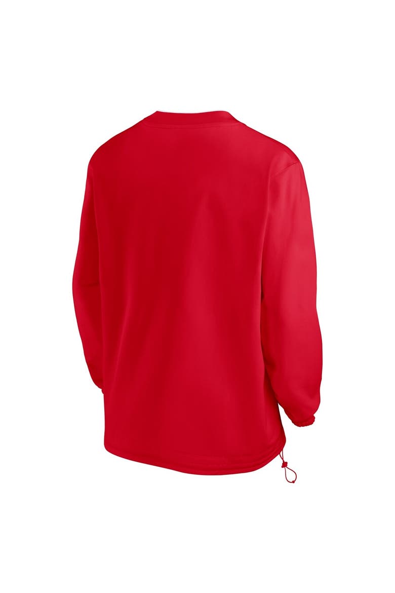 Men's Nike Scarlet Ohio State Buckeyes 2024 Sideline Pullover Windshirt, Alternate, color, Scarlet