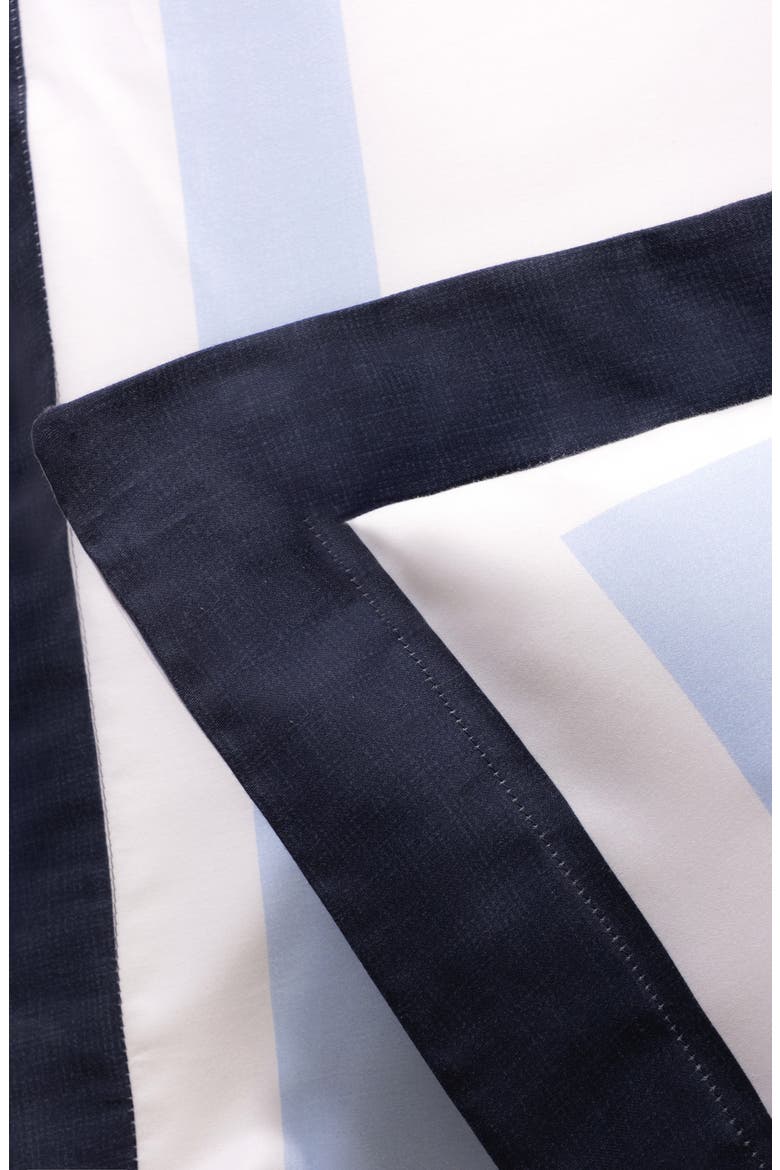 Double Border Turkish Cotton Sham Set, Alternate, color, NAVY