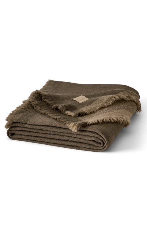 Lave Wool Throw Blanket