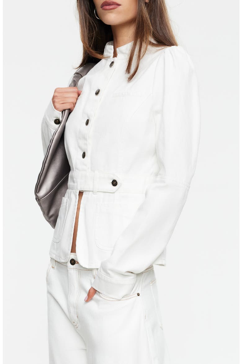 Brooklyn Denim Jacket, Alternate, color, PORCELAIN