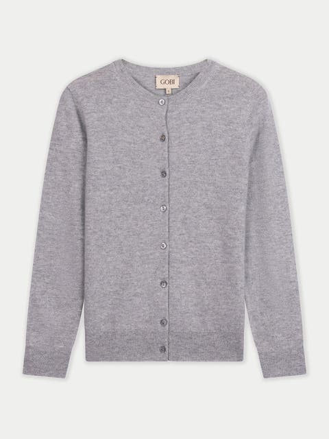 Timeless Cashmere Crewneck Cardigan