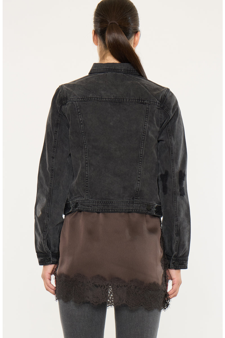 Henney Classic Trucker Jacket, Alternate, color, Dark Gray