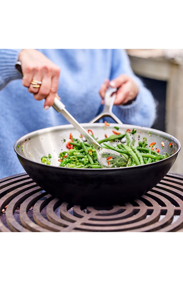 Demeyere Black 5 Stainless Steel Wok, Alternate, color,