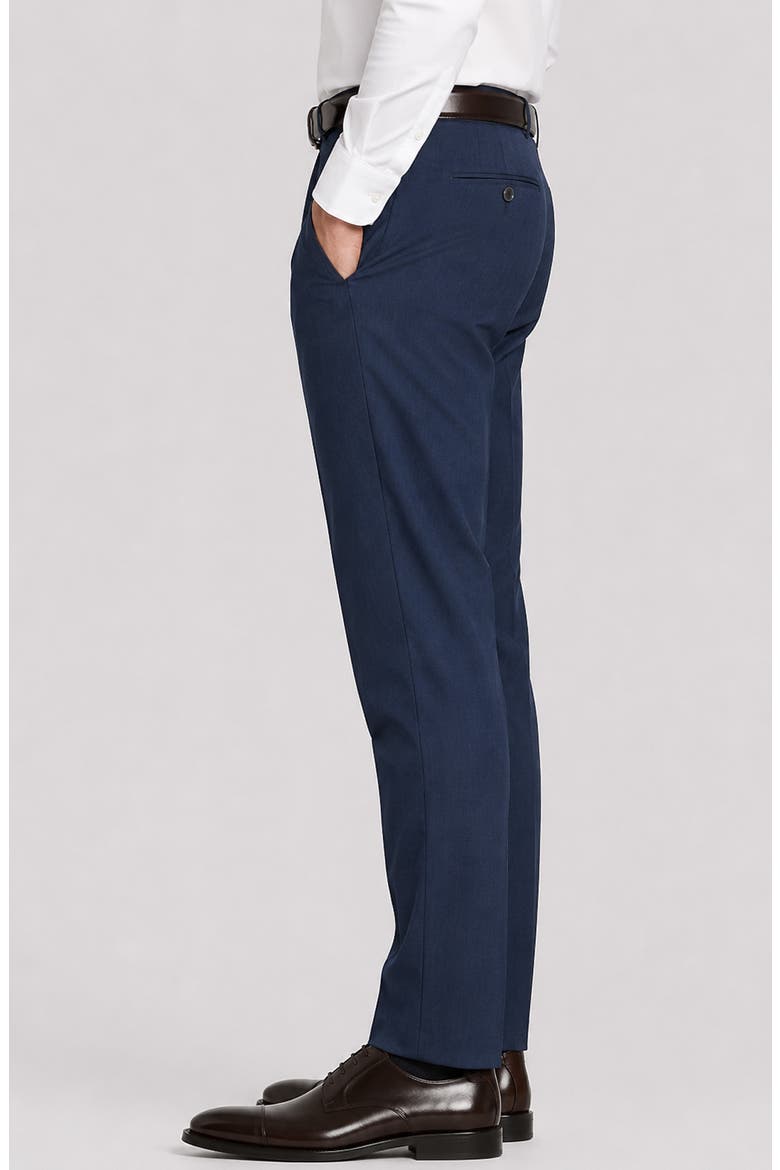 Stefano Modern Fit Wool Trousers, Alternate, color, BLUE