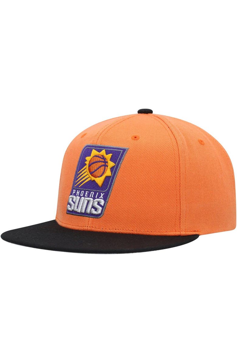 Mitchell & Ness Men's Mitchell & Ness Orange/Black Phoenix Suns Side Core 2.0 Snapback Hat, Alternate, color, Orange