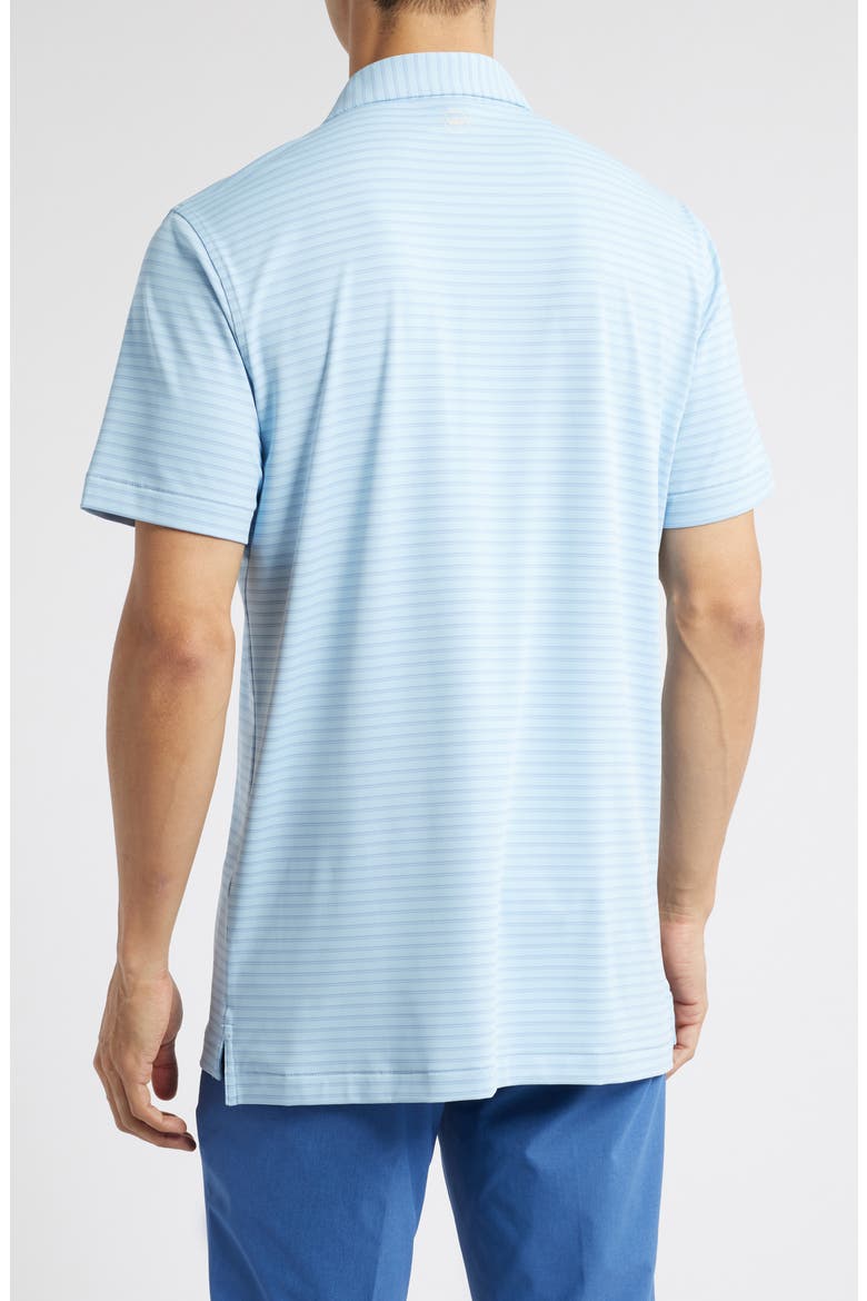 Bridge Stripe Performance Jersey Polo, Alternate, color, BLUE FROST