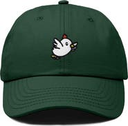 Dalix Chicken Embroidered Cotton Cap