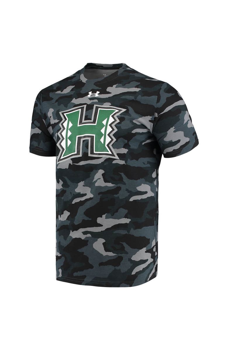 Under Armour Men's Under Armour Black Hawaii Warriors Logo Camo T-Shirt, Alternate, color, 