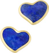 Jan Leslie Heart Stud Earring Set In Sterling With 18K Gold Overlay