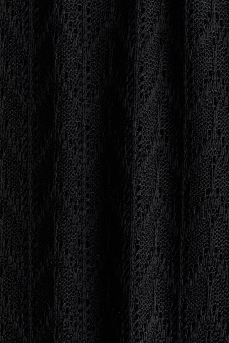 Mama Pointelle Jersey Top, Alternate, color, Black