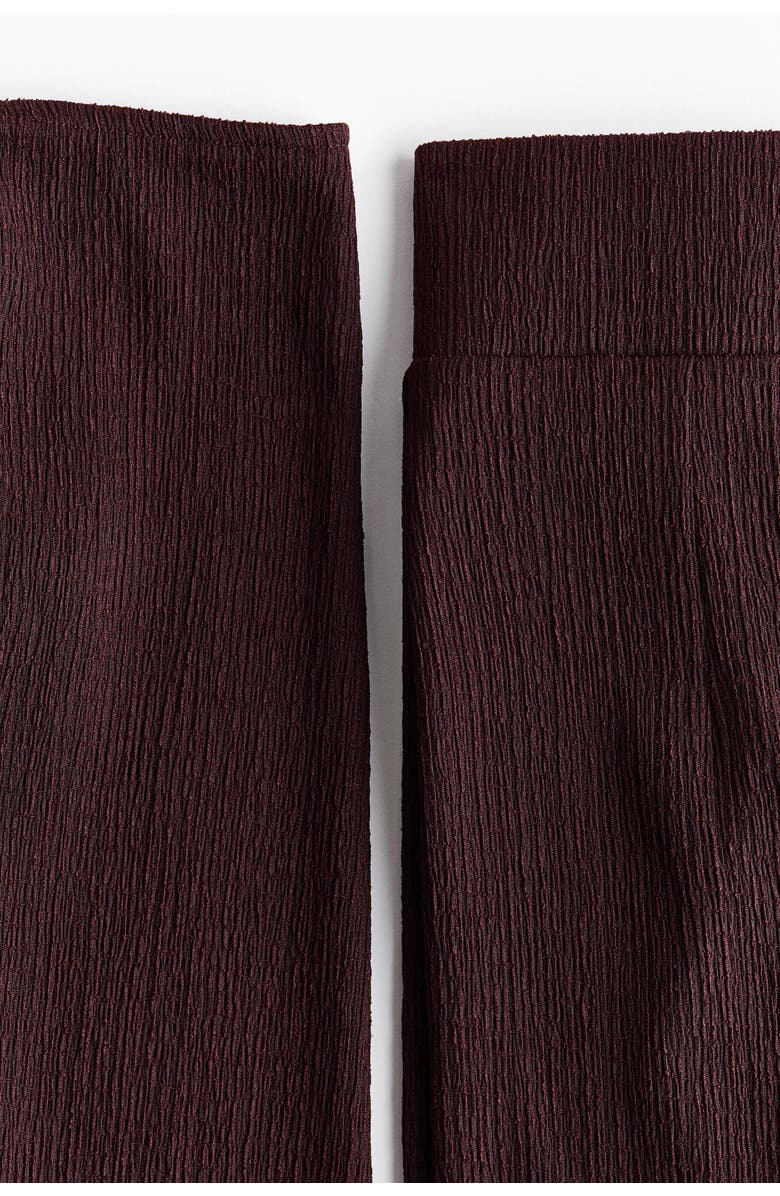 H&M Mama 2-piece Crinkled Jersey Set, Alternate, color, Dark Brown