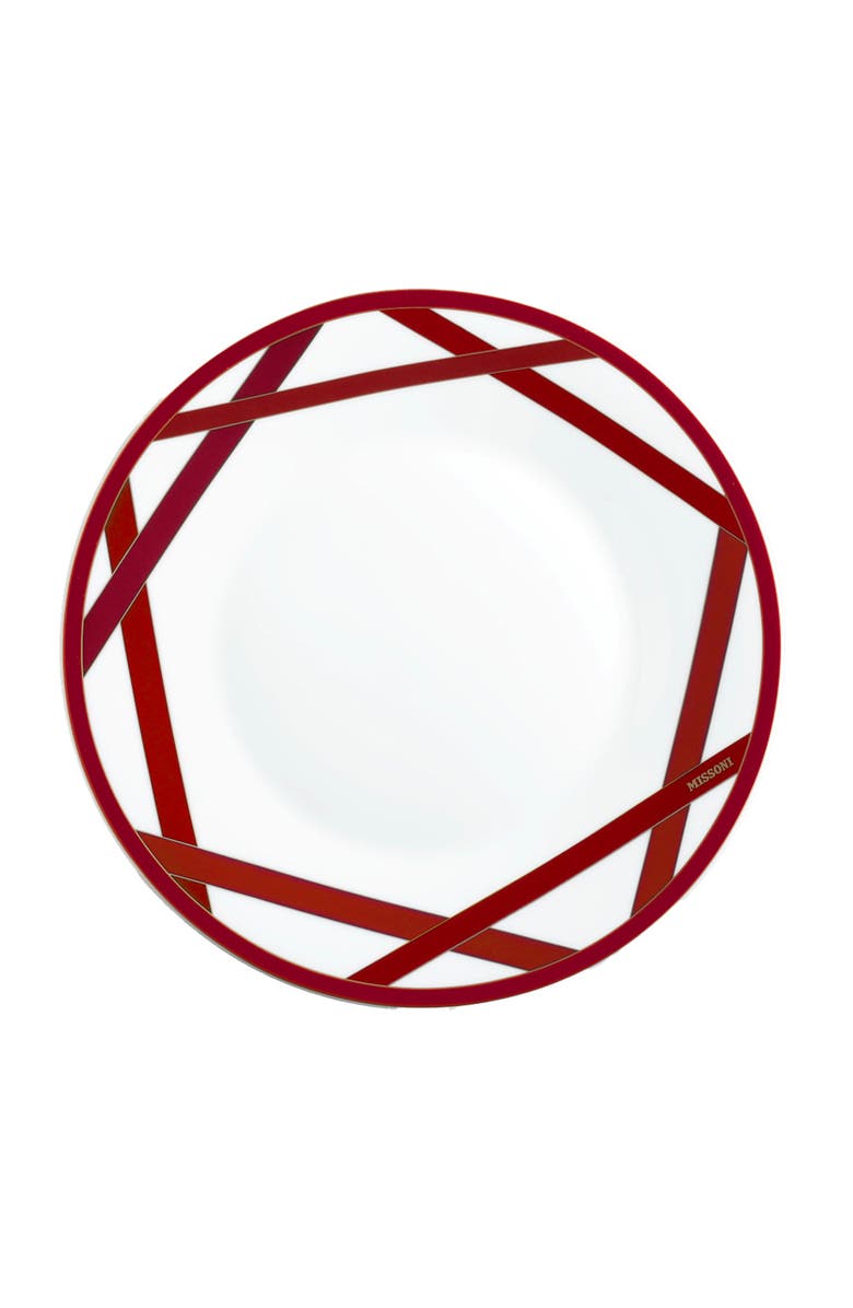Missoni Dinner Plate, Main, color, Bordeaux