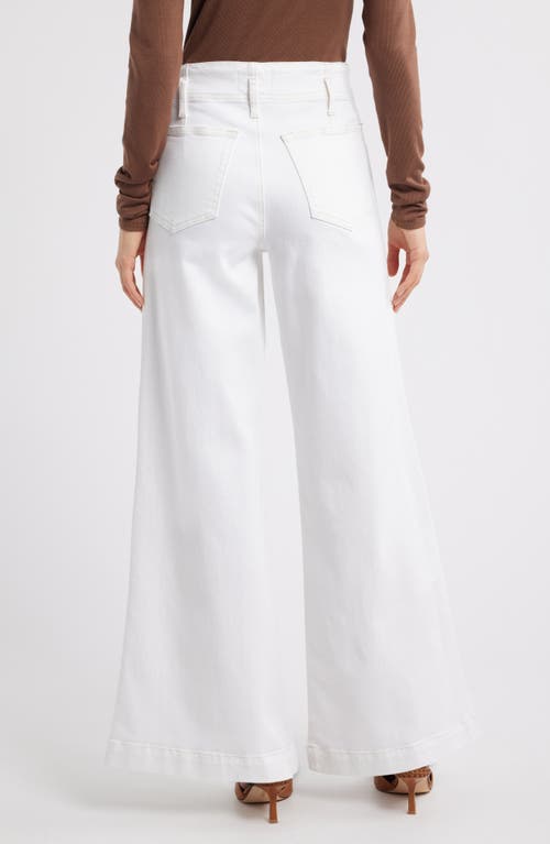 Frame The Seamed Wide Leg Trouser Jeans In Au Natural Clean