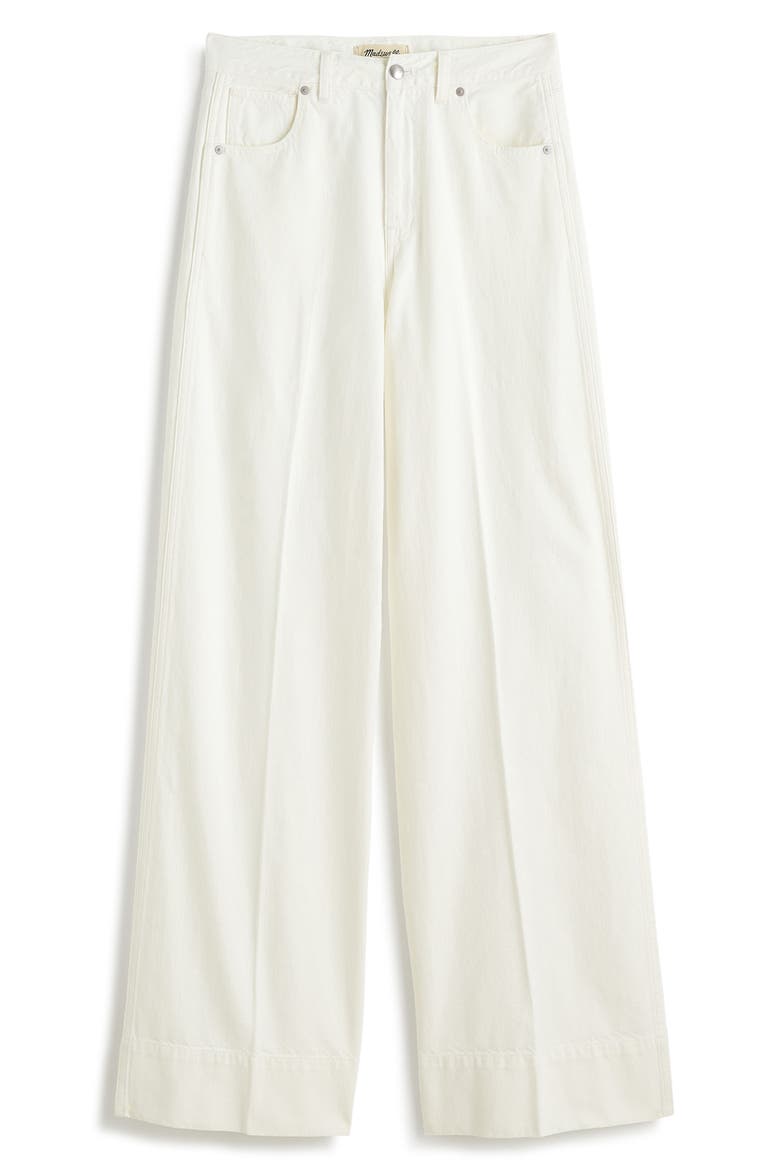 Superwide Leg Jeans, Alternate, color, TRUE WHITE