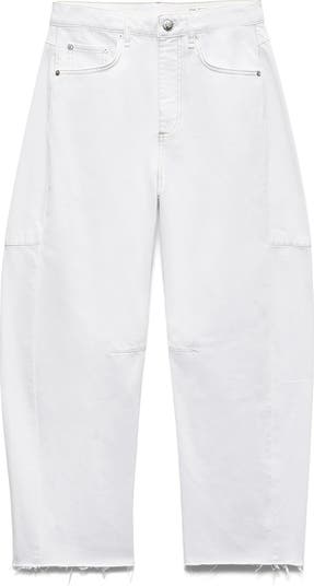 Charlie High Waist Barrel Leg Ankle Jeans