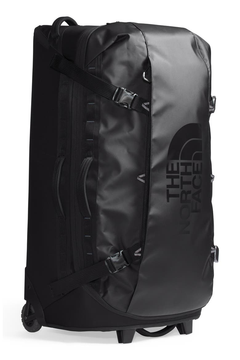 Base Camp Rolling Thunder 36 Inch Rolling Suitcase, Alternate, color, TNF BLACK/ TNF WHITE-NPF