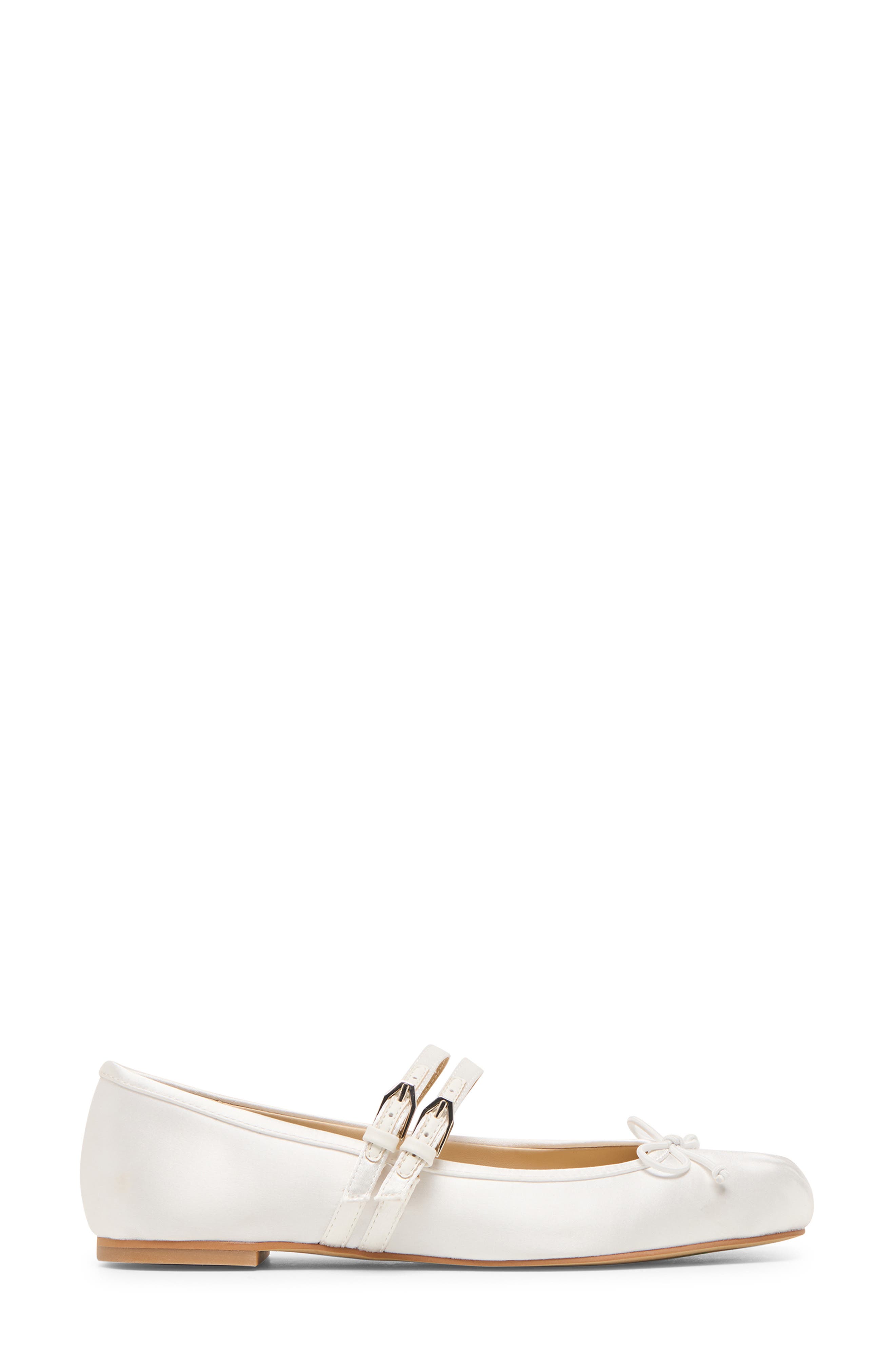 Dolce Vita Gibsen Mary Jane Flat, Alternate, color, True White Satin