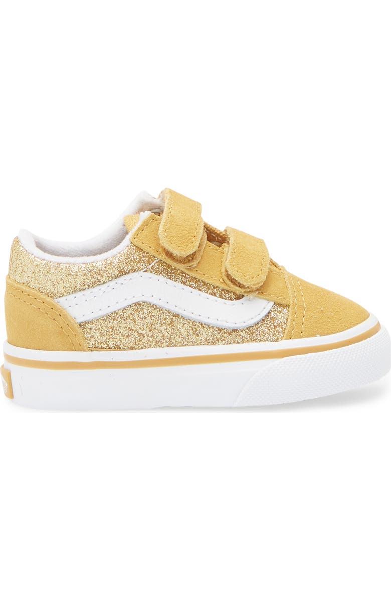 Vans Kids' Old Skool V Glitter Sneaker, Alternate, color,