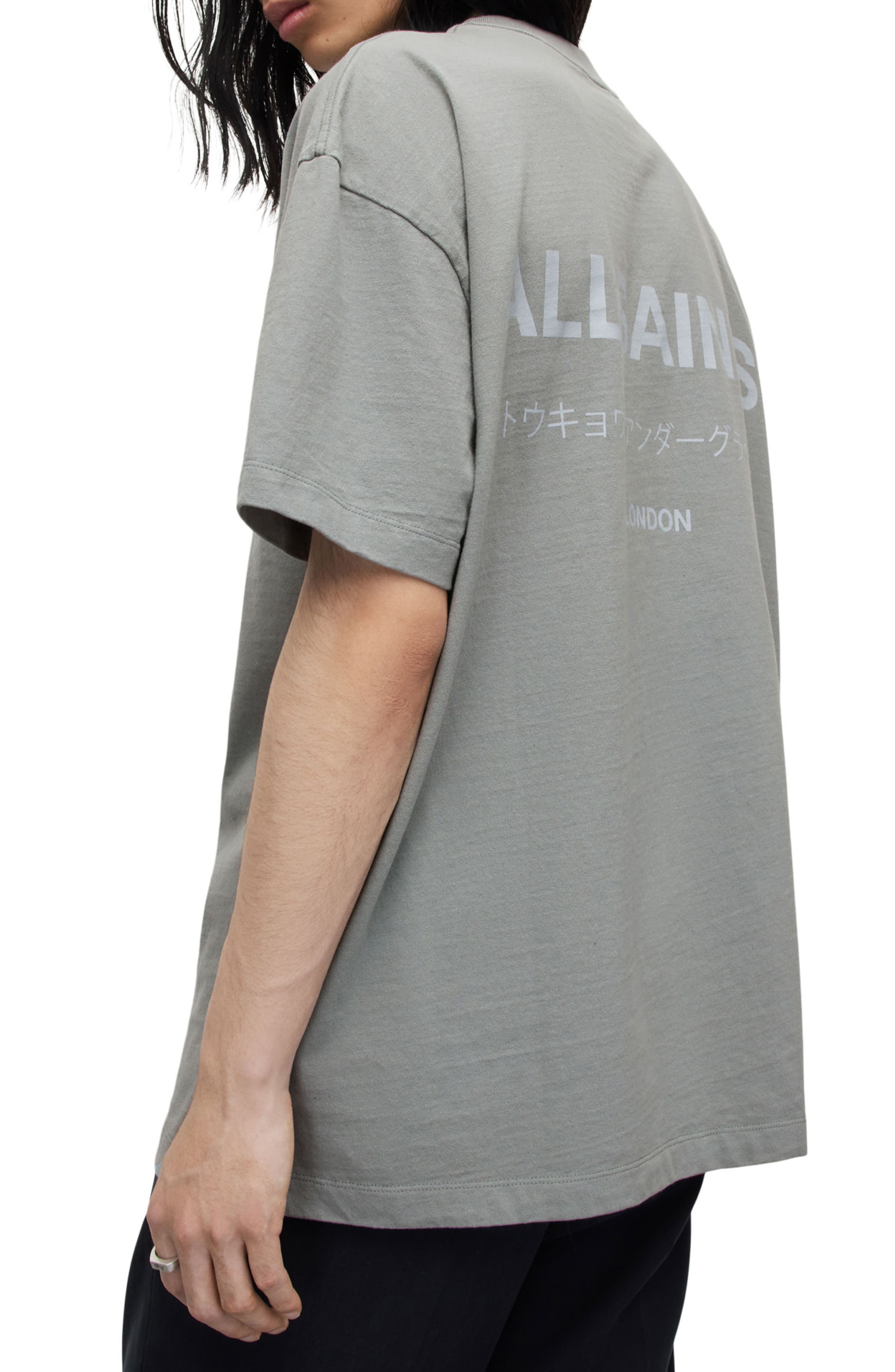 AllSaints Underground Oversize Organic Cotton Graphic T-Shirt (Men ...