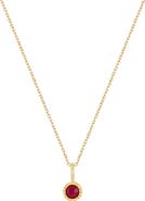 Bony Levy El Mar 18K Yellow Gold Round Ruby Pendant Necklace