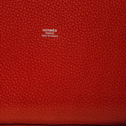 Pre-owned Hermes Hermes Picotin Lock Bag Clemence Gm In Red