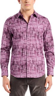 Robert Graham Berkley Long Sleeve Stretch Cotton Button-Up Shirt