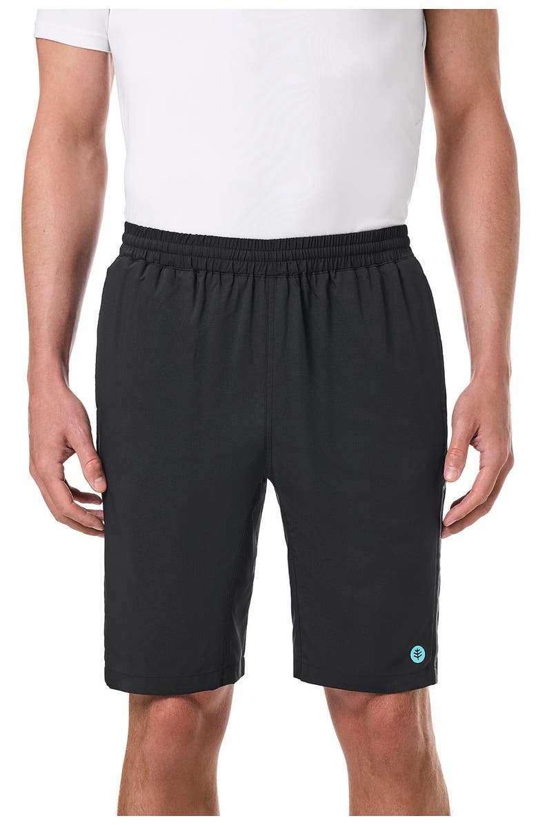 Coolibar Men's Tennis Shorts - UPF 50+ Sun Protection - Outpace, Main, color, Black