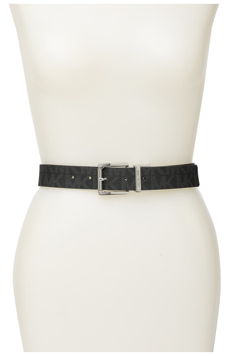Michael Kors Reversible Logo Belt, Alternate, color, 