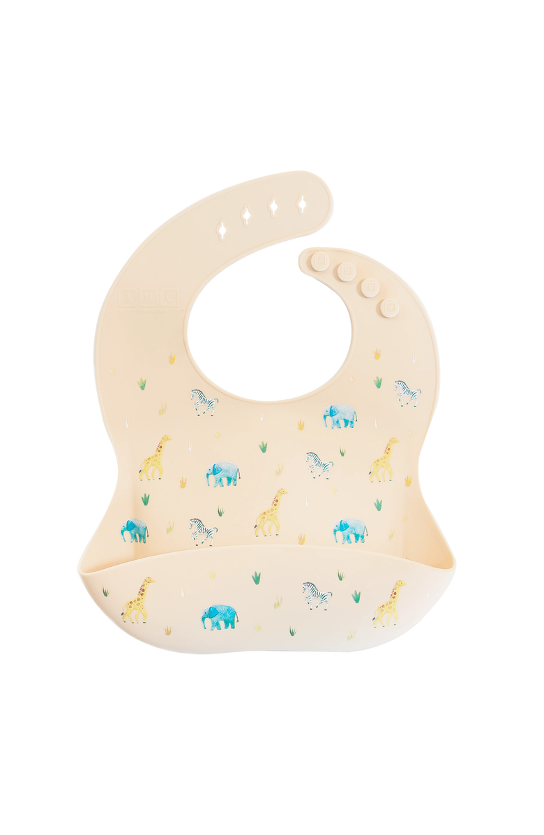 Austin Baby Co Silicone Mealtime Bundle and Lunch Bag, Alternate, color, Safari Warm Cream