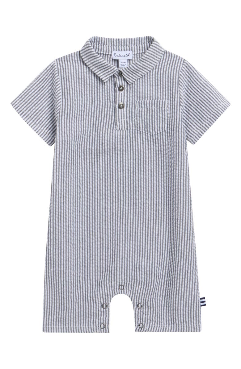 Splendid Ride the Wave Romper, Main, color, White/ Carbon