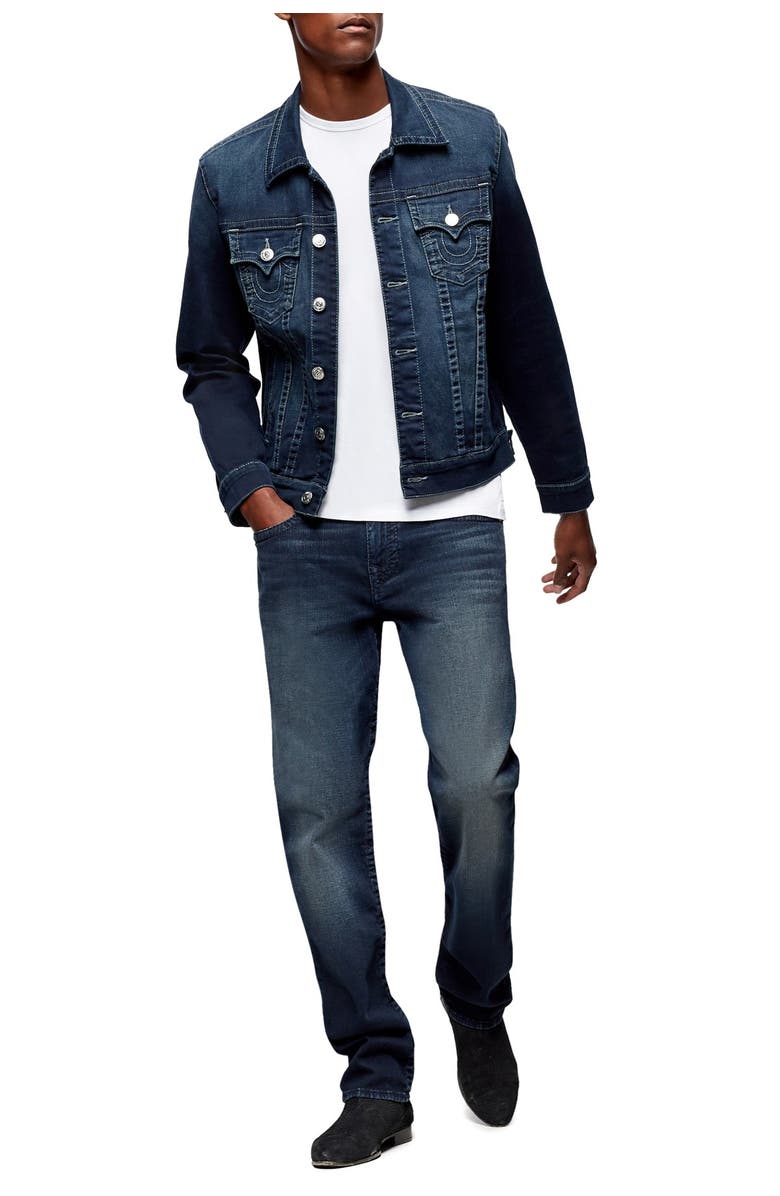 True Religion Geno Big T Slim Fit Flap Pocket Jeans, Alternate, color,