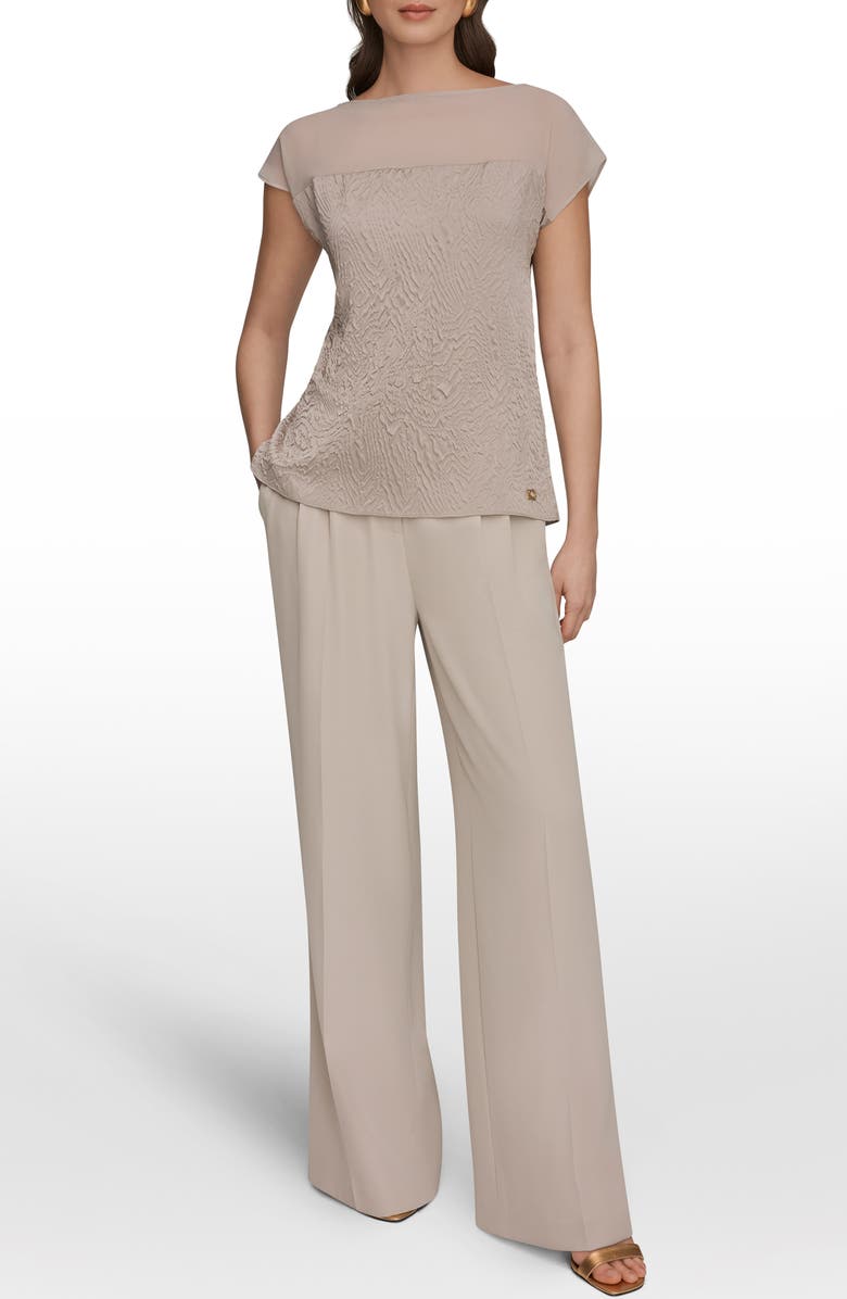 Donna Karan New York Mixed Media Top, Alternate, color, Turin