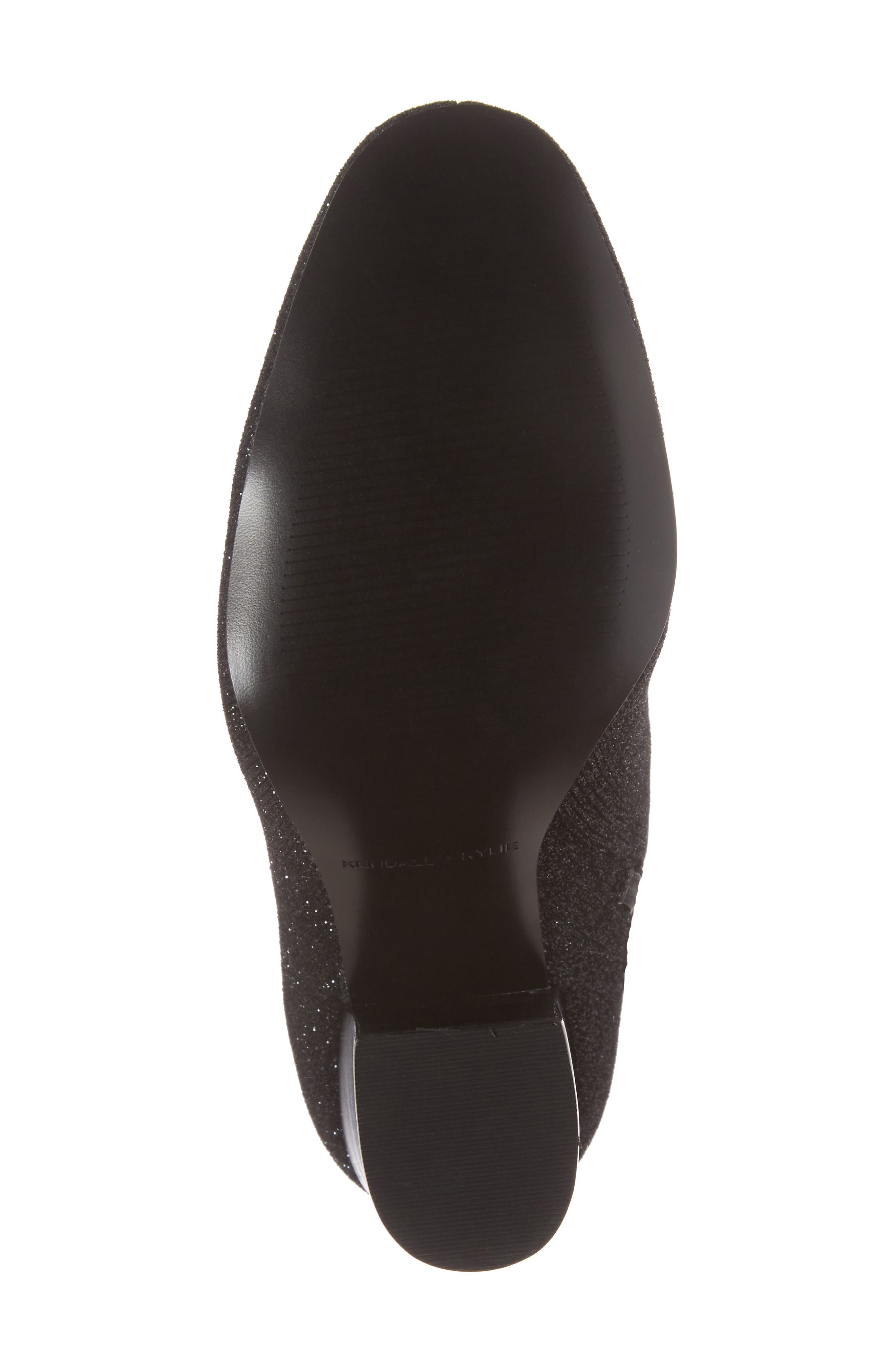 KENDALL + KYLIE Hailey Glitter Sock Bootie, Alternate, color, 
