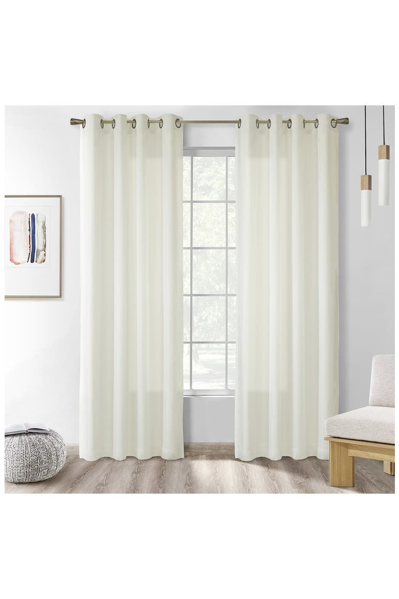 Single Curtain Panel, Alternate, color, IVORY