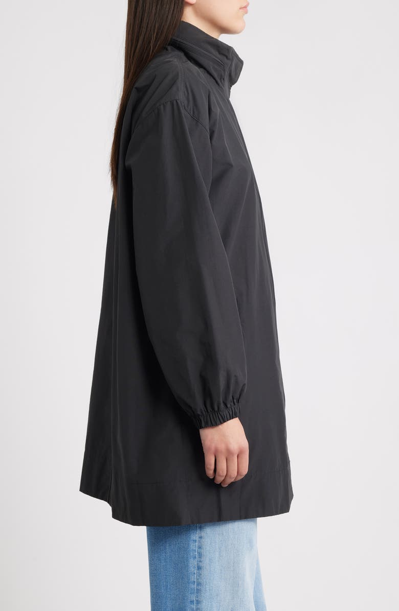 Eileen Fisher Stand Collar Jacket, Alternate, color, Black
