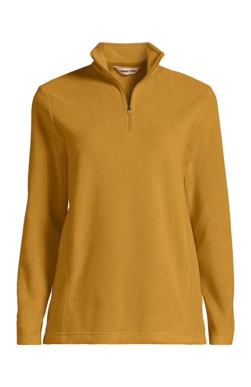 Lands' End Anyweather Fleece Quarter Zip Pullover In Yellow