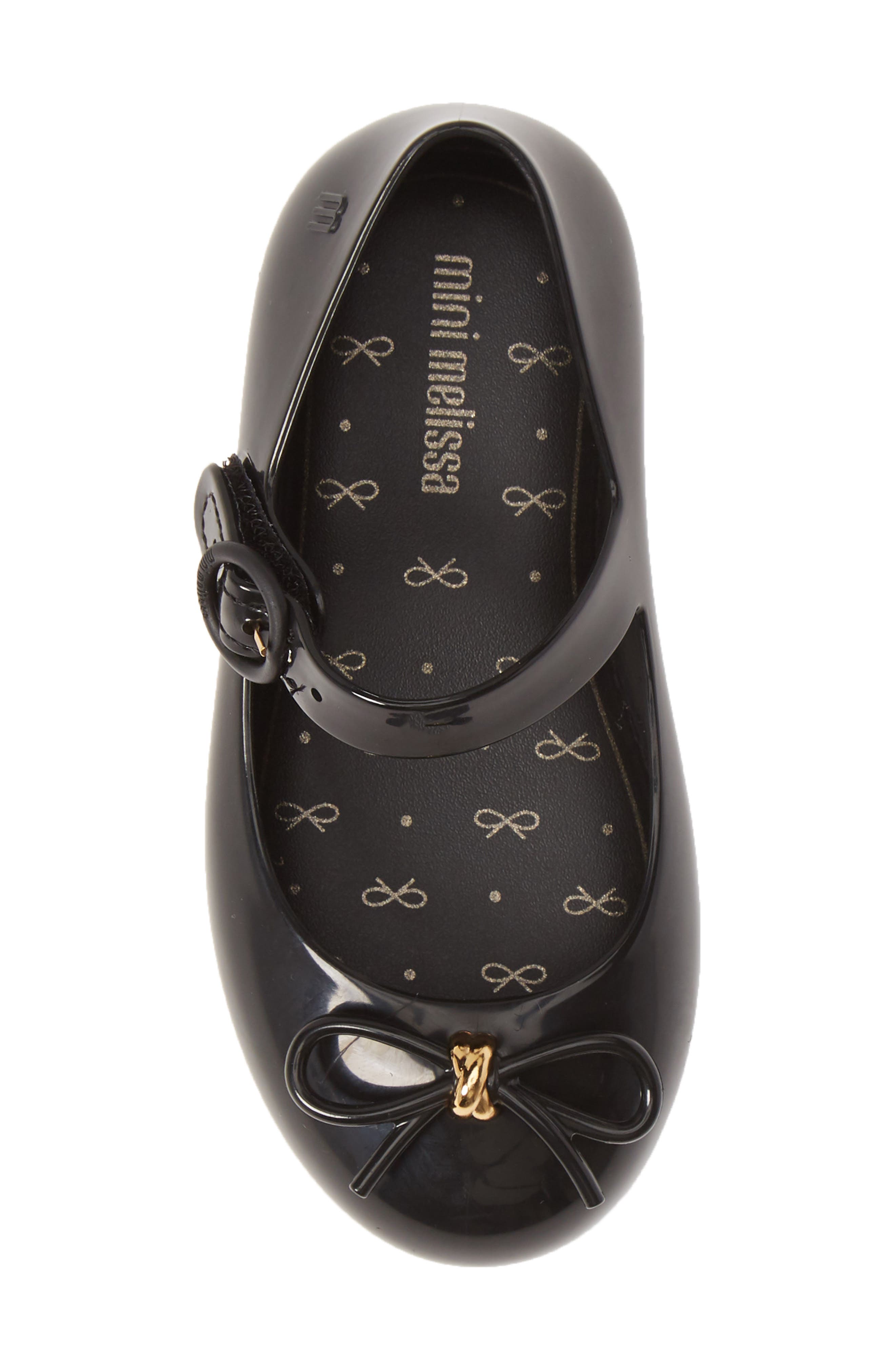 Mini Melissa Sweet Mary Jane Flat, Alternate, color, Black