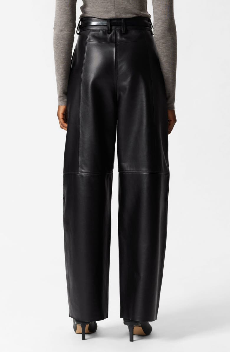 & Other Stories Metallic Leather Pants, Alternate, color, 