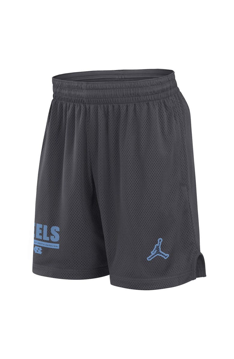 Jordan Brand Men's Jordan Brand Anthracite North Carolina Tar Heels 2024 Sideline Performance Mesh Shorts, Alternate, color, 