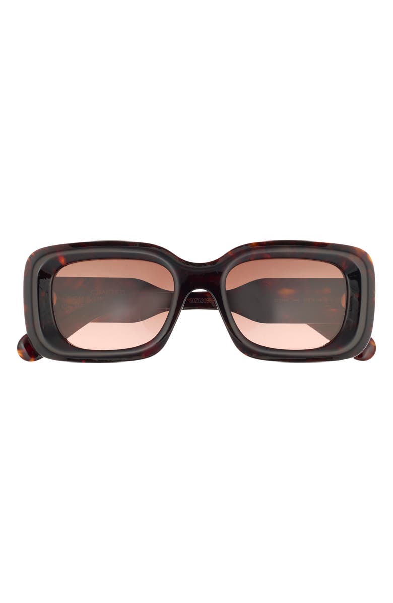 Chloé 51mm Square Sunglasses, Main, color, Havana Havana Copper