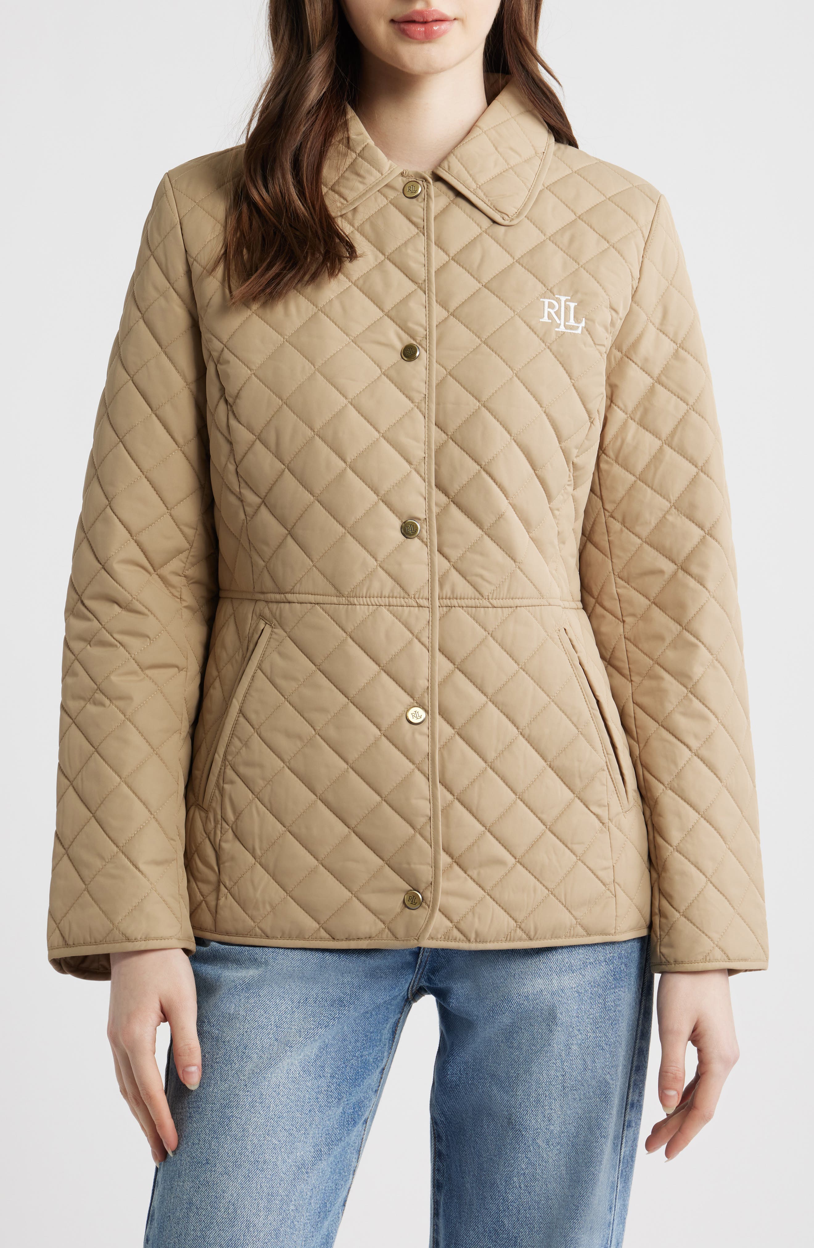 Женские Lauren Ralph Lauren Diamond Quilted Jacket — фото 4