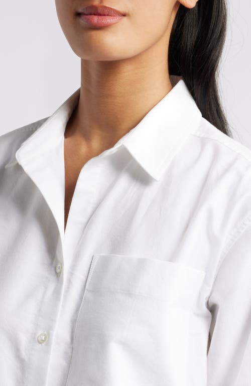 Beachlunchlounge Cammi Cotton Button-up Shirt In White