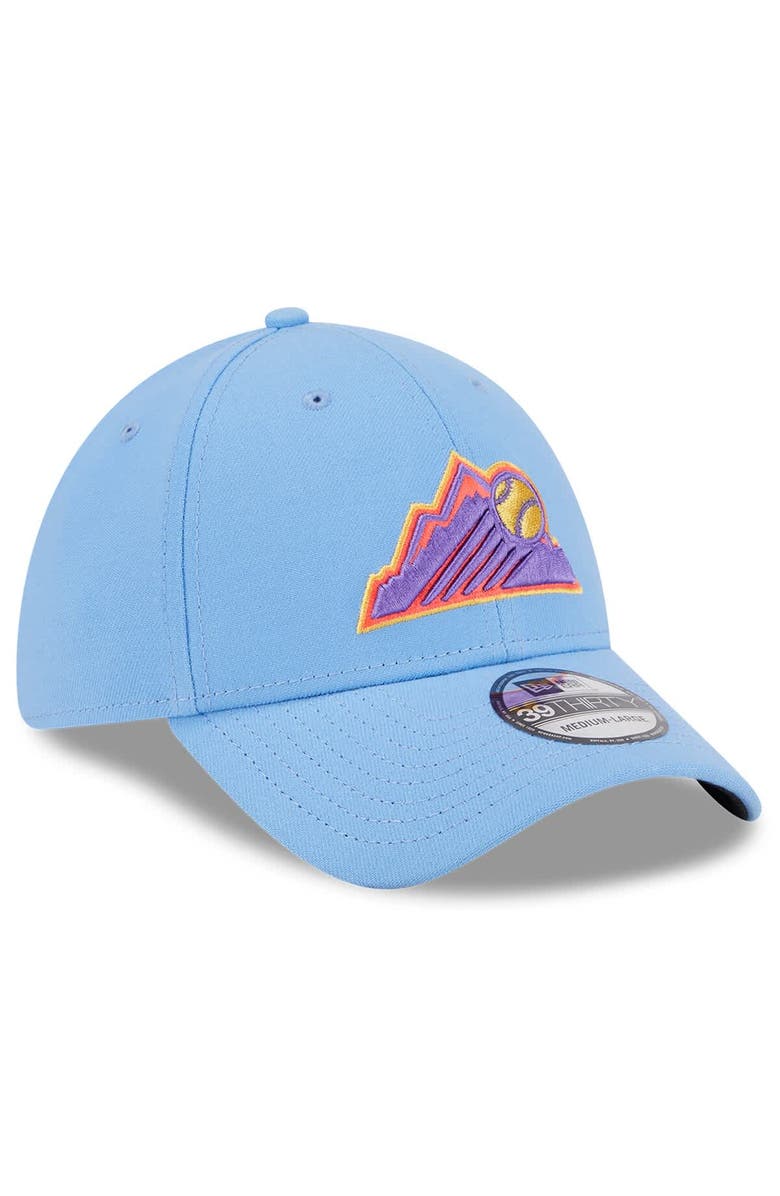 New Era Men's New Era Light Blue Colorado Rockies 2025 City Connect 39THIRTY Flex Hat, Alternate, color, Light Blue
