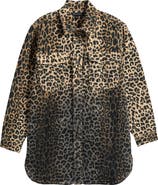 smALLSAINTS by ALLSAINTS Kids' Leopard Ombré Oversize Denim Shacket