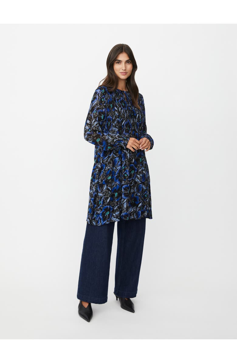 Masai Copenhagen Galamian V-Neck Long Sleeve Long Tunic, Main, color, Surf The Web