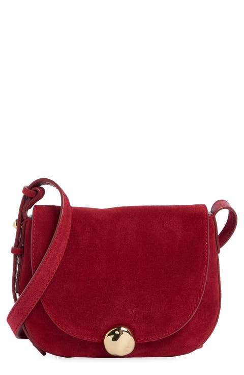 The Small Dakota Suede Saddle Bag